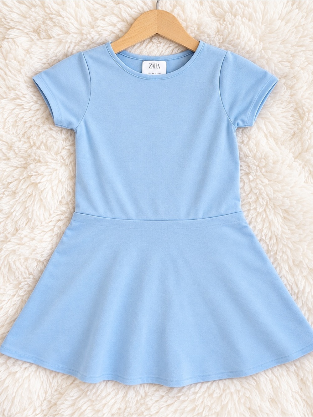 Zara kids knit dress in blue size youth 9
